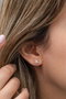 Heliophilia Silver Pendientes de Plata de Ley 925 con Oro Rosa y Circón